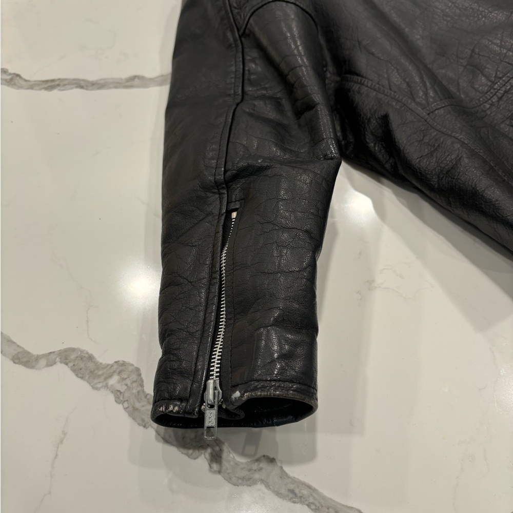 Vintage Harley Davidson, 100% authentic leather bomber jacket with buckle - Picture 9 of 9